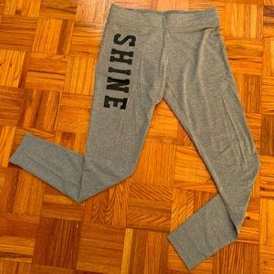 Grey “Shine” Leggings - size M